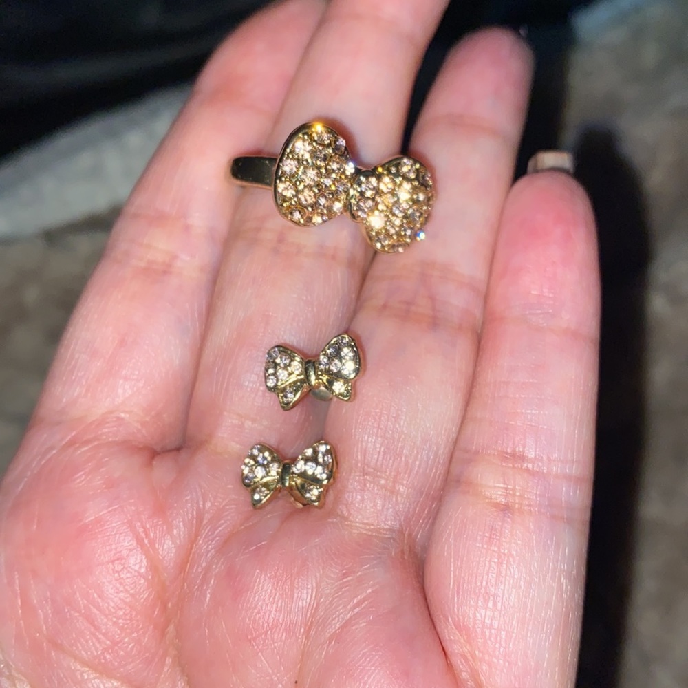 Bow Ring & Earrings Set